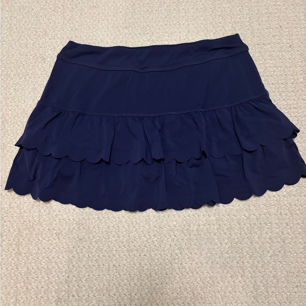 Lilly Pulitzer Navy Blue scalloped Women's skort
